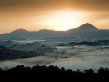 Silhouette de la Chaîne des Puys