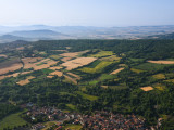 Vue aérienne sur la Montagne de la Serre